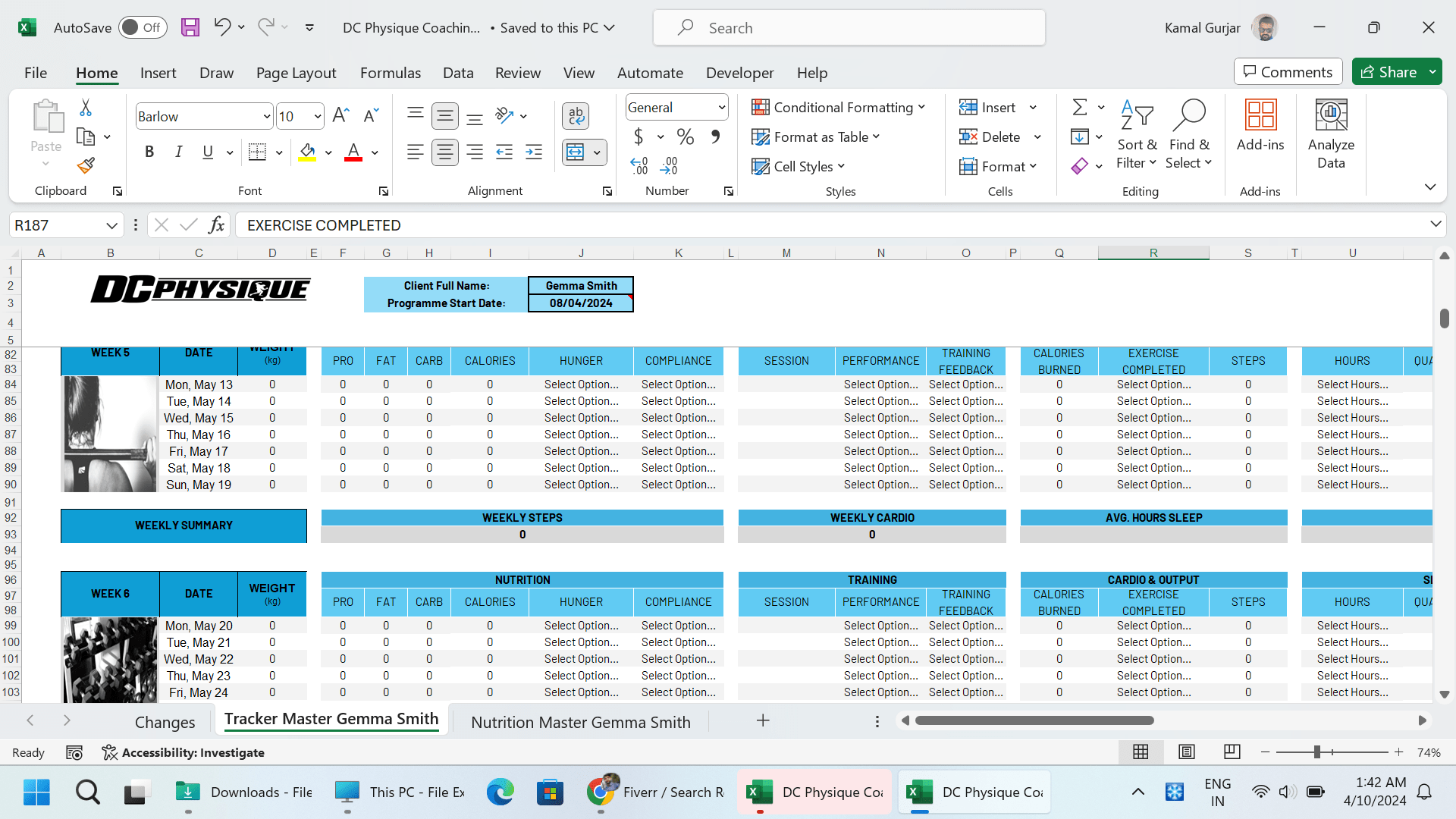 Sample work for Advanced Excel with AI Masterclass