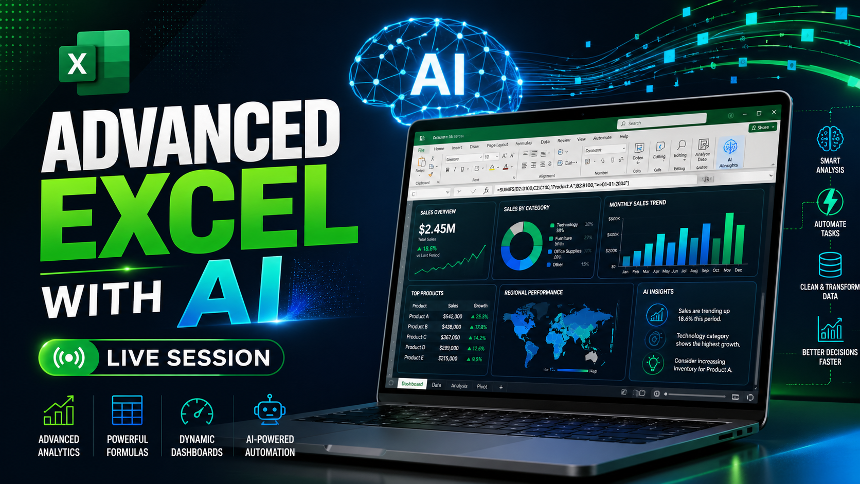 Advanced Excel with AI Masterclass